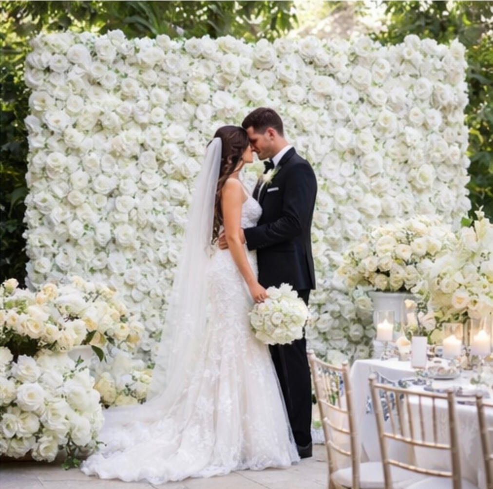 White Luxury Flower Wall